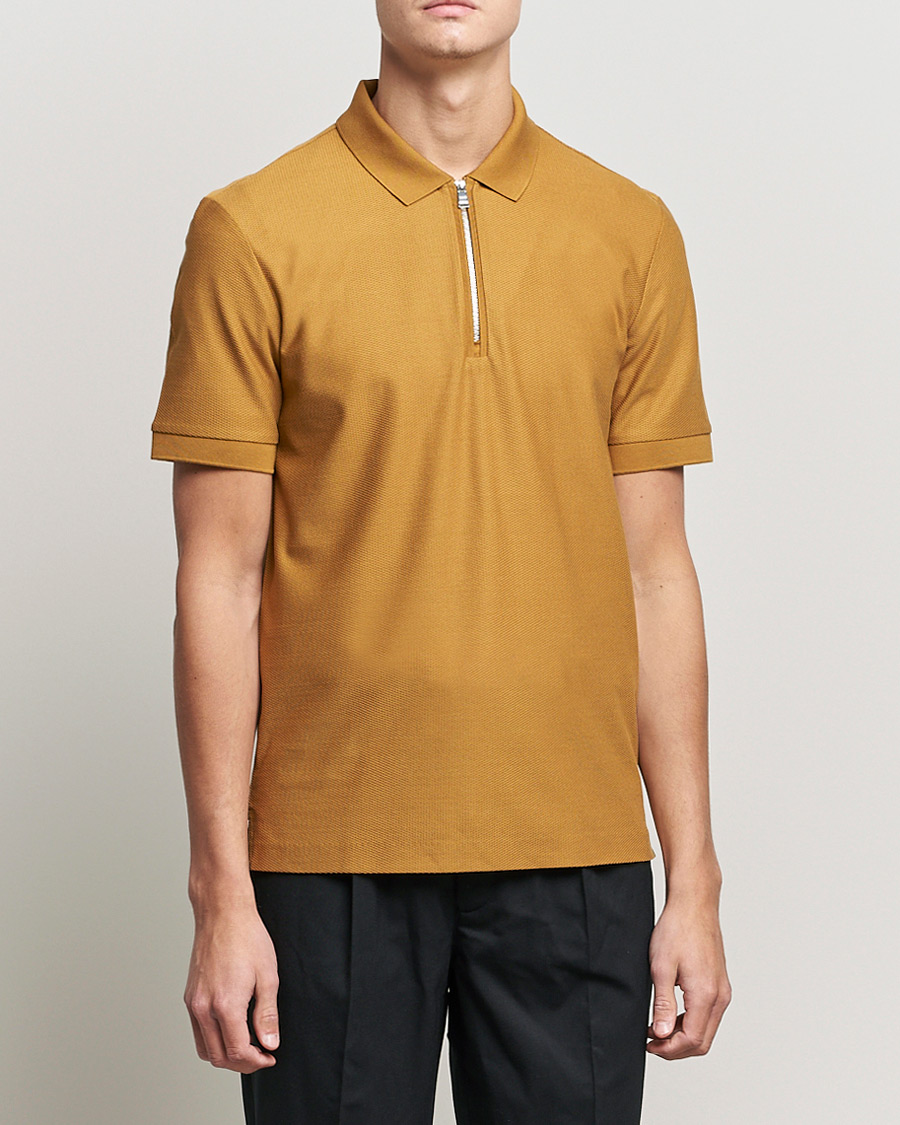 Herre | Polotrøjer | BOSS BLACK | Polston Half-Zip Polo Open Beige