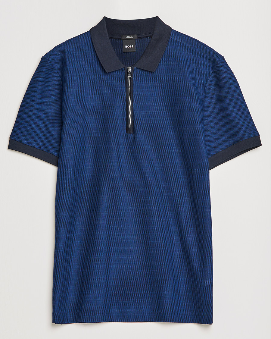 Herre | Polotrøjer | BOSS BLACK | Polston Half-Zip Polo Dark Blue