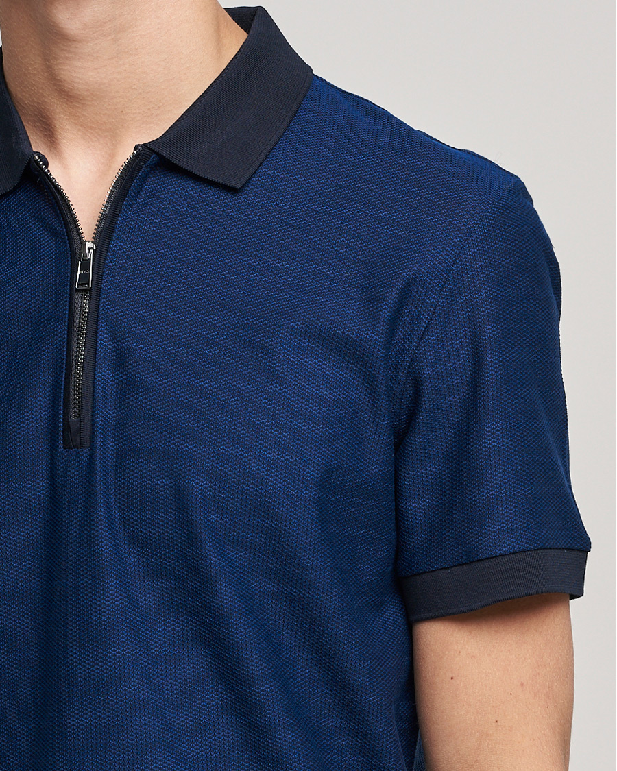 Herre | Polotrøjer | BOSS BLACK | Polston Half-Zip Polo Dark Blue