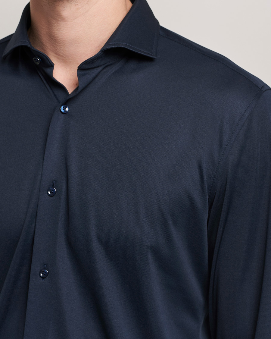 Herre | Skjorter | BOSS BLACK | Hank Performance Stretch Shirt Navy