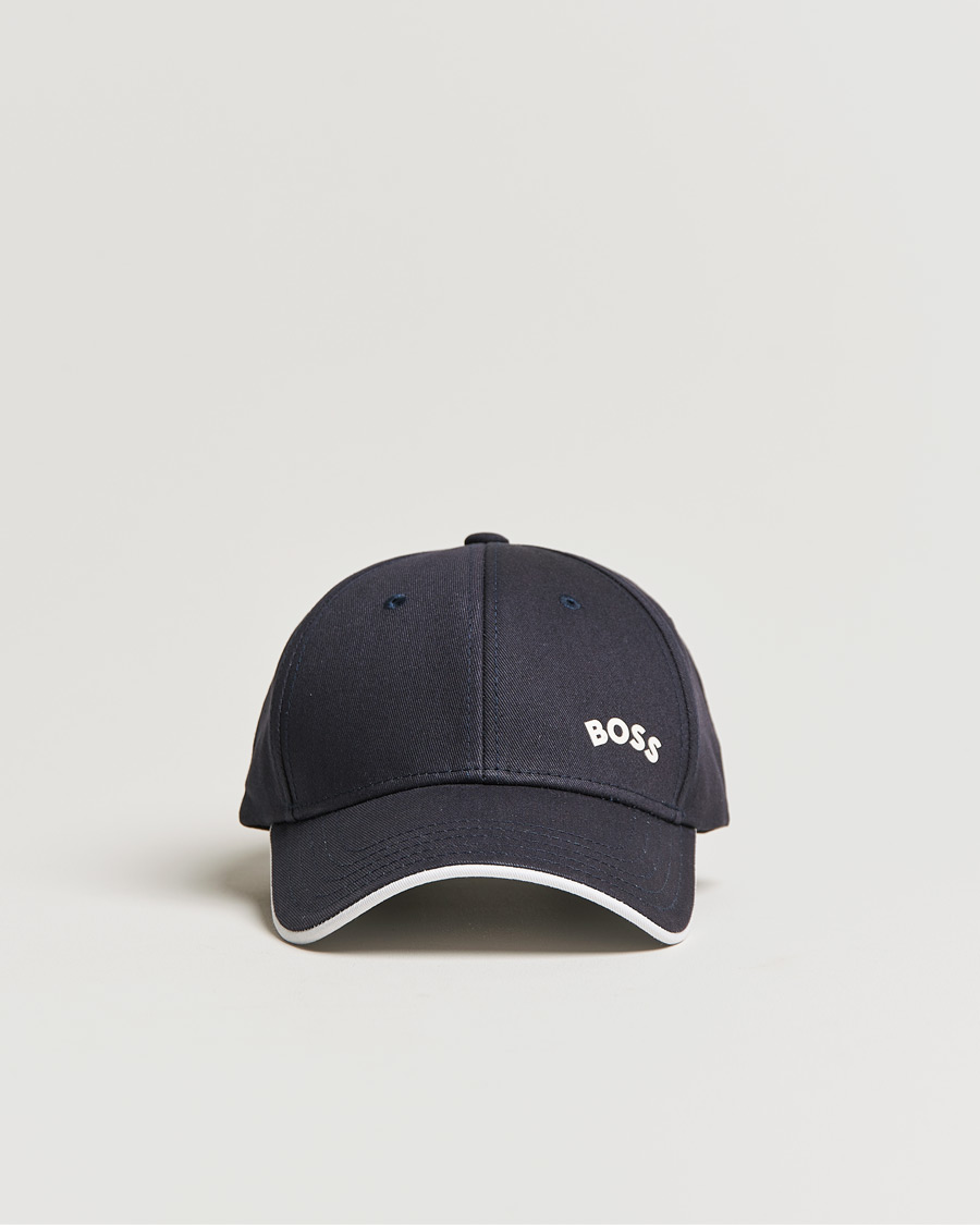 Herre | BOSS Athleisure Curved Logo Cap Dark Blue | BOSS GREEN | BOSS Athleisure Curved Logo Cap Dark Blue