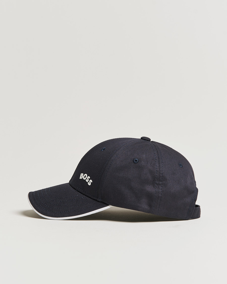 Herre | BOSS Athleisure Curved Logo Cap Dark Blue | BOSS GREEN | BOSS Athleisure Curved Logo Cap Dark Blue