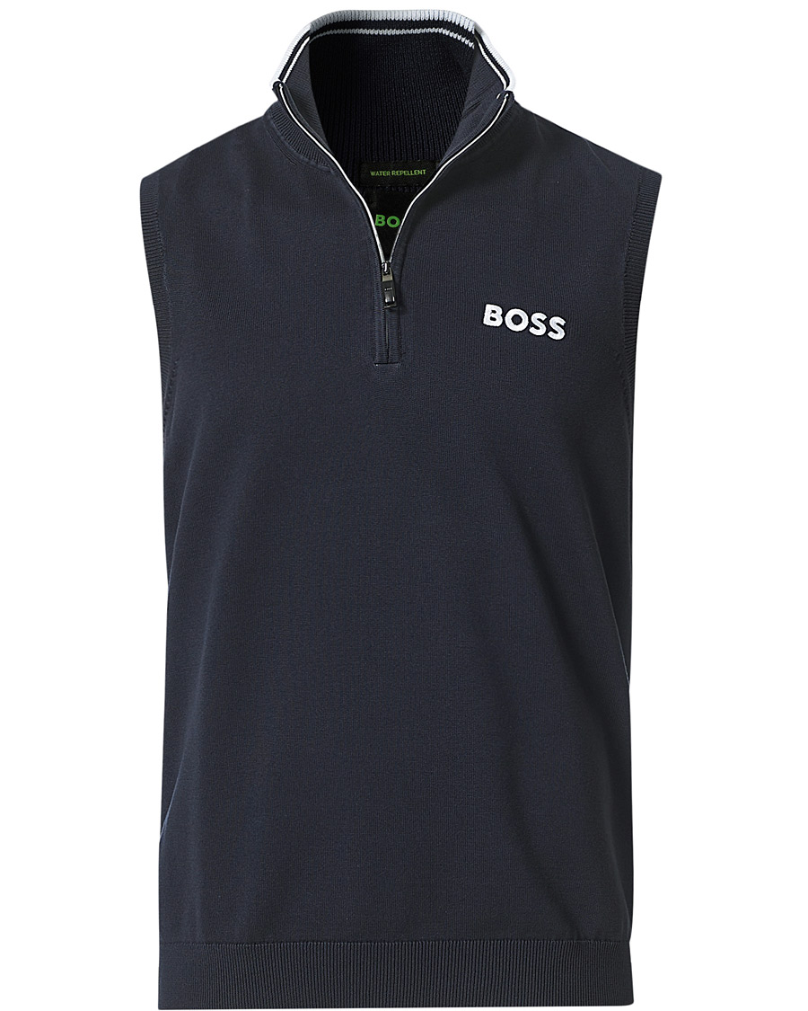 Herre | Trøjer | BOSS GREEN | Zolf Half Zip Vest Dark Blue