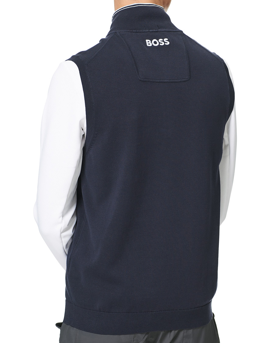 Herre | Trøjer | BOSS GREEN | Zolf Half Zip Vest Dark Blue