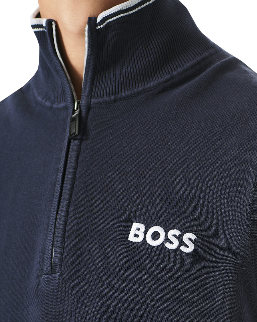 Herre | Trøjer | BOSS GREEN | Zolf Half Zip Vest Dark Blue