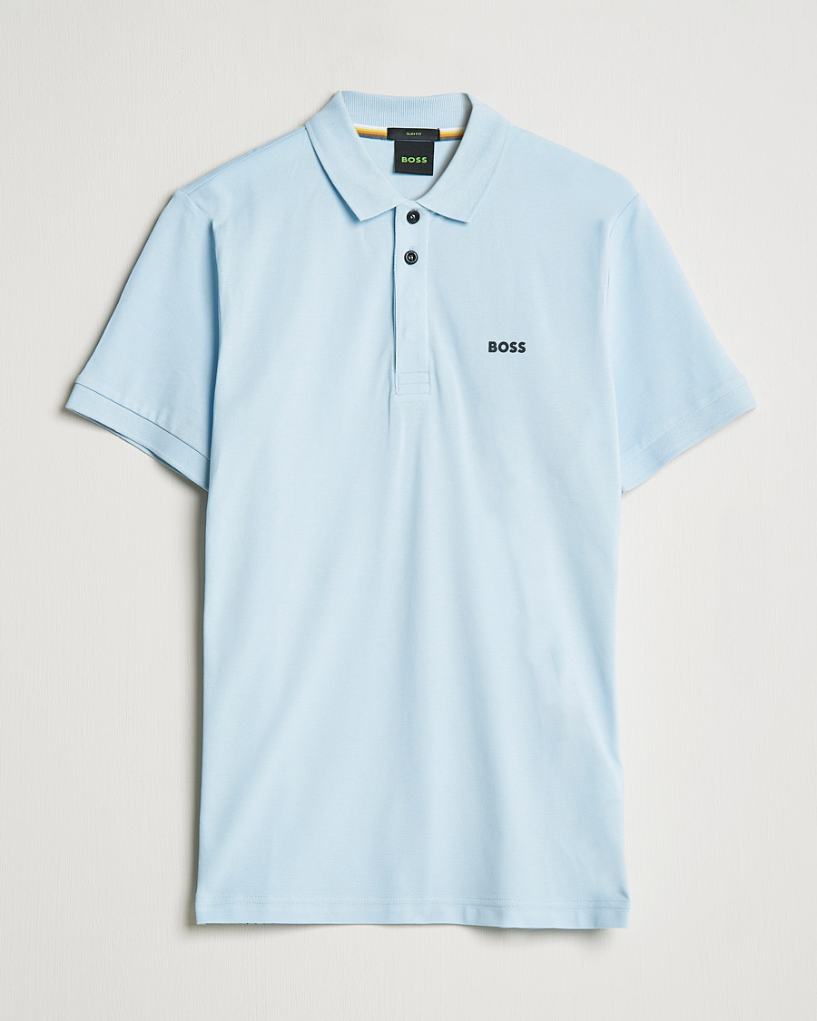 Herre | Polotrøjer | BOSS GREEN | BOSS Athleisure Paule Slim Fit Polo Light Blue