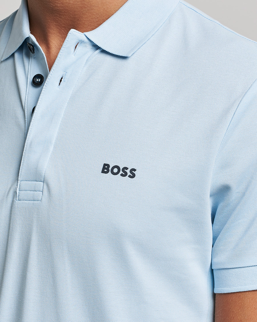 Herre | Polotrøjer | BOSS GREEN | BOSS Athleisure Paule Slim Fit Polo Light Blue