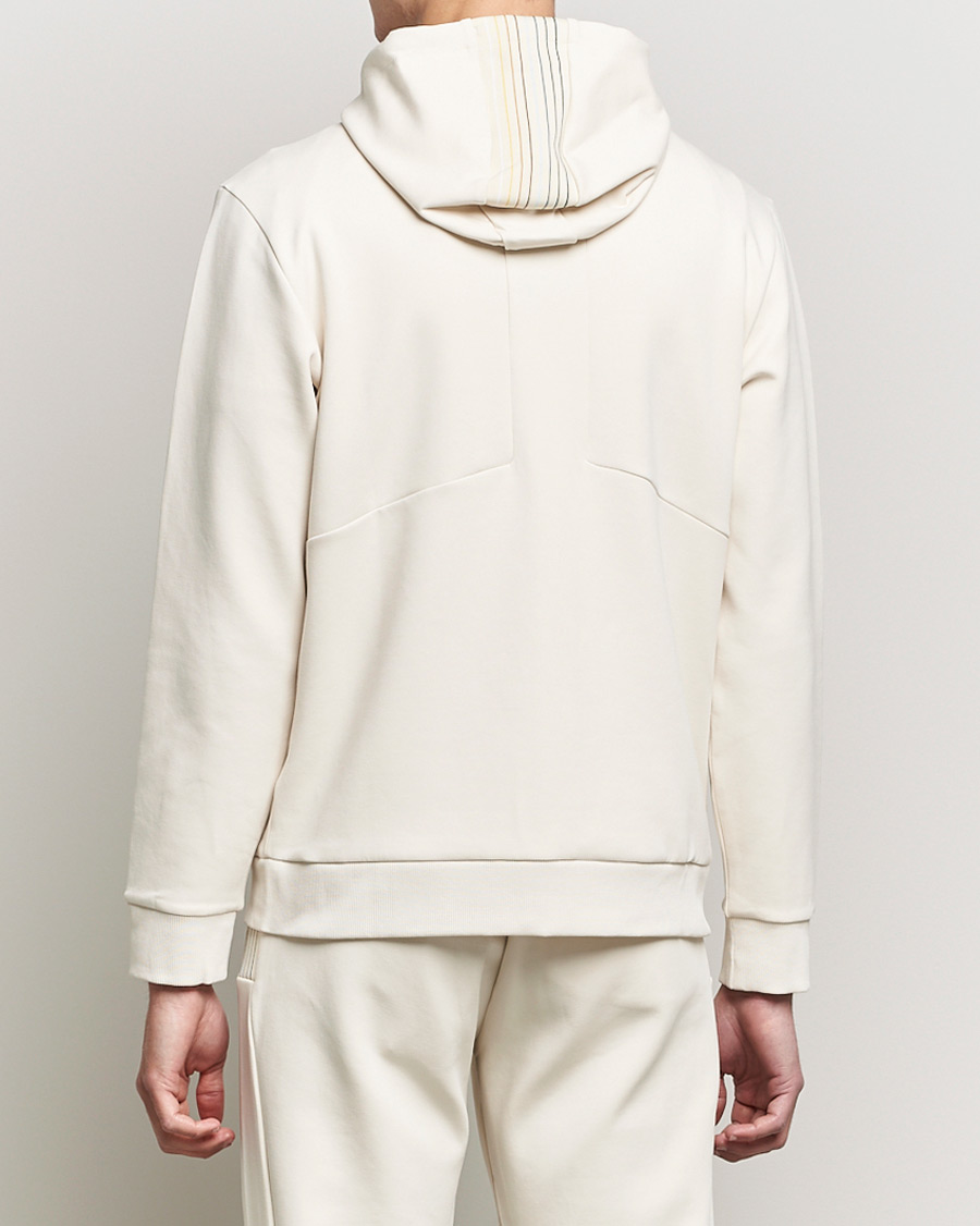 Herre | Trøjer | BOSS GREEN | BOSS Athleisure Saggy Logo Full Zip Hoodie Open White