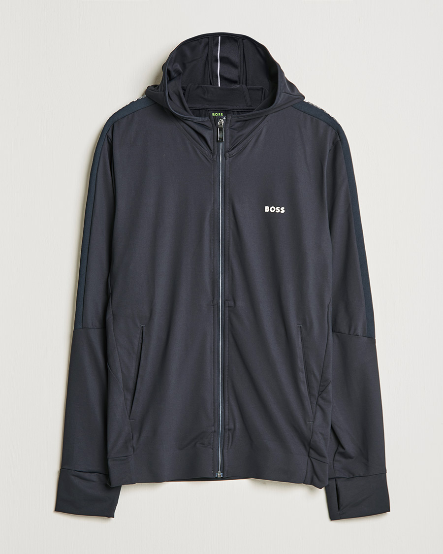 Herre | Trøjer | BOSS GREEN | Sicon Gym Full Zip Hoodie Dark Blue