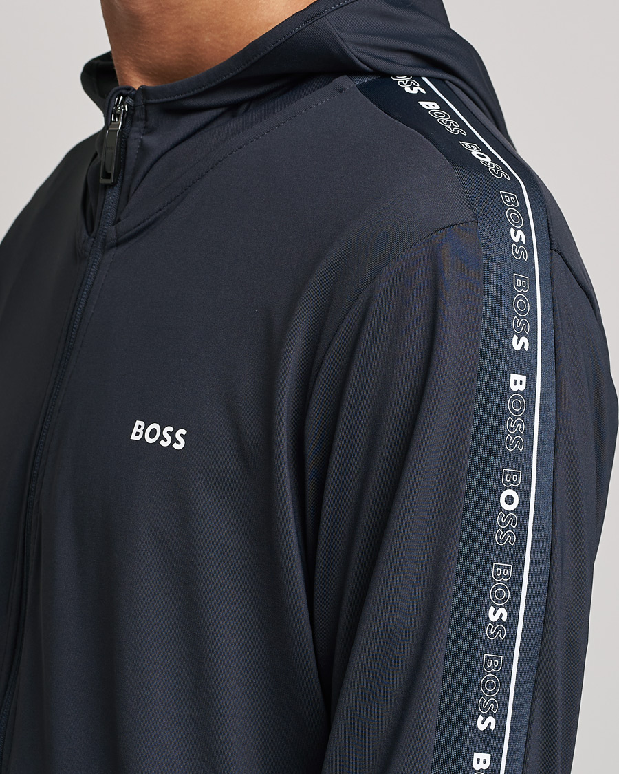 Herre | Trøjer | BOSS GREEN | Sicon Gym Full Zip Hoodie Dark Blue