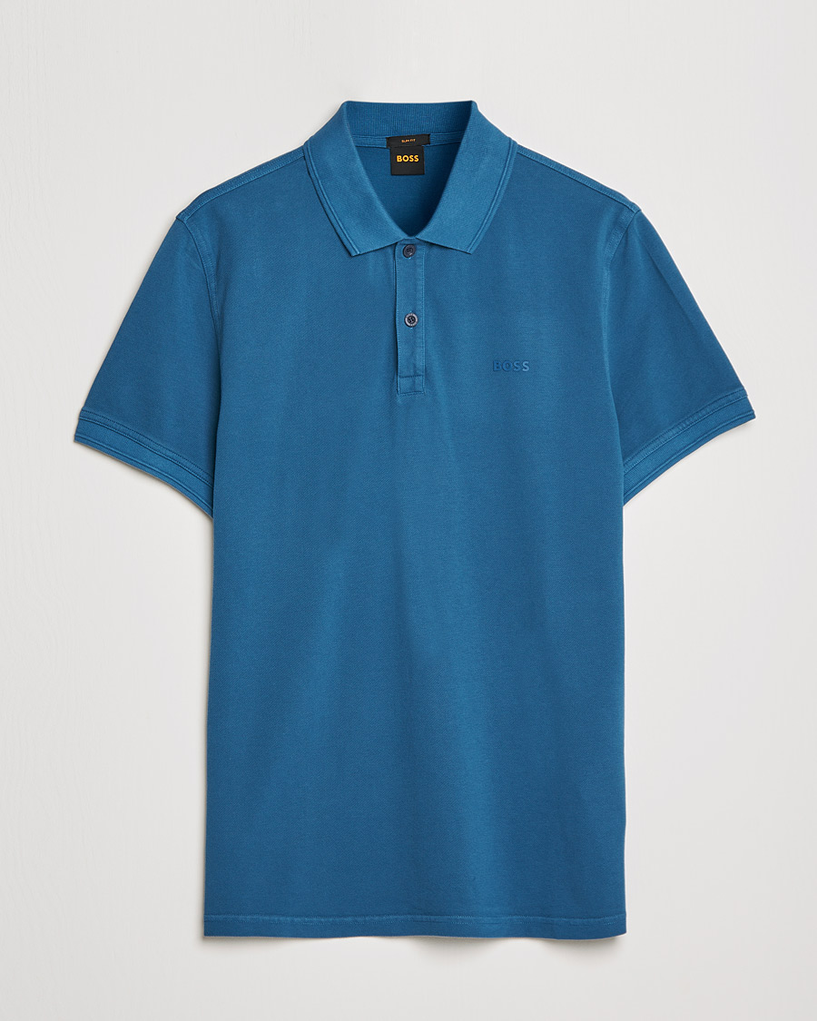 Herre | Polotrøjer | BOSS ORANGE | BOSS Casual Prime Logo Polo Medium Blue