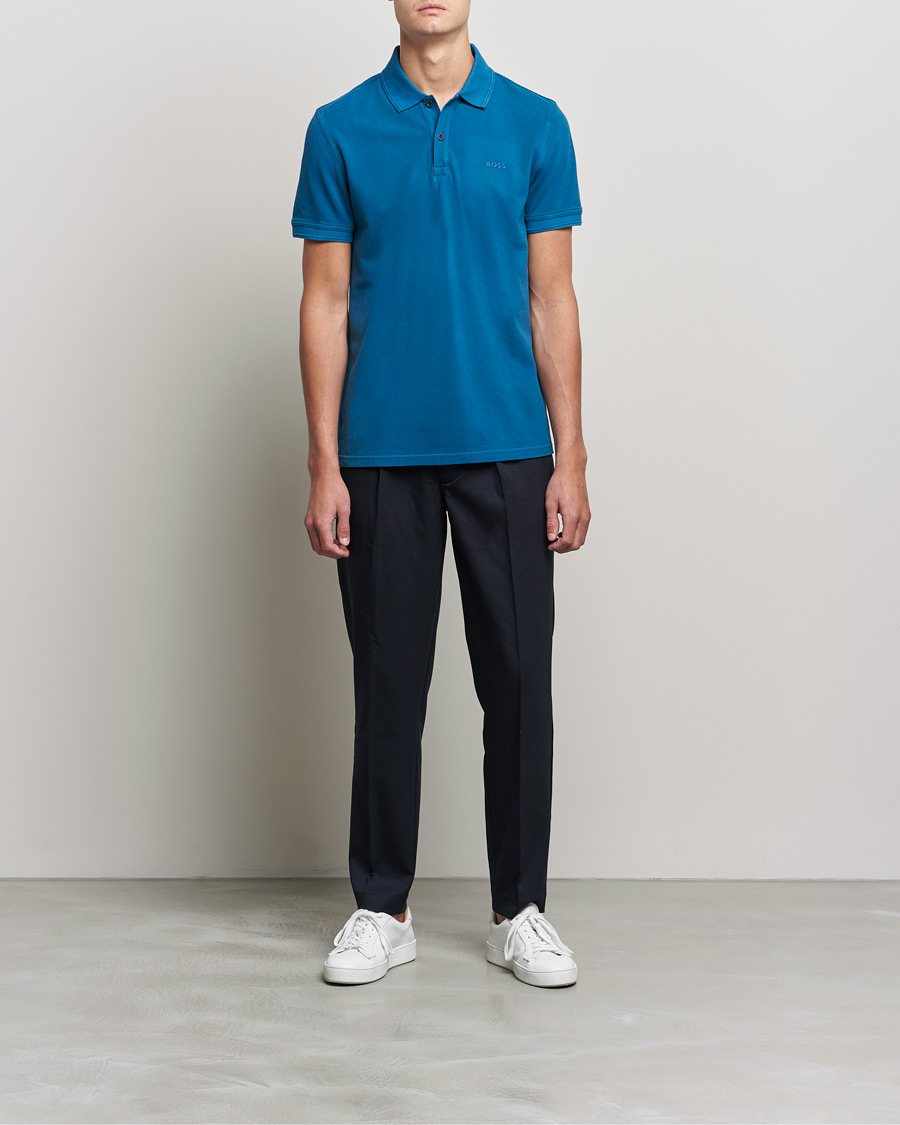 Herre | Polotrøjer | BOSS ORANGE | BOSS Casual Prime Logo Polo Medium Blue