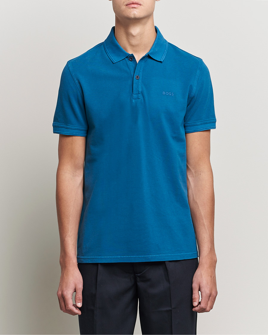 Herre | Polotrøjer | BOSS ORANGE | BOSS Casual Prime Logo Polo Medium Blue