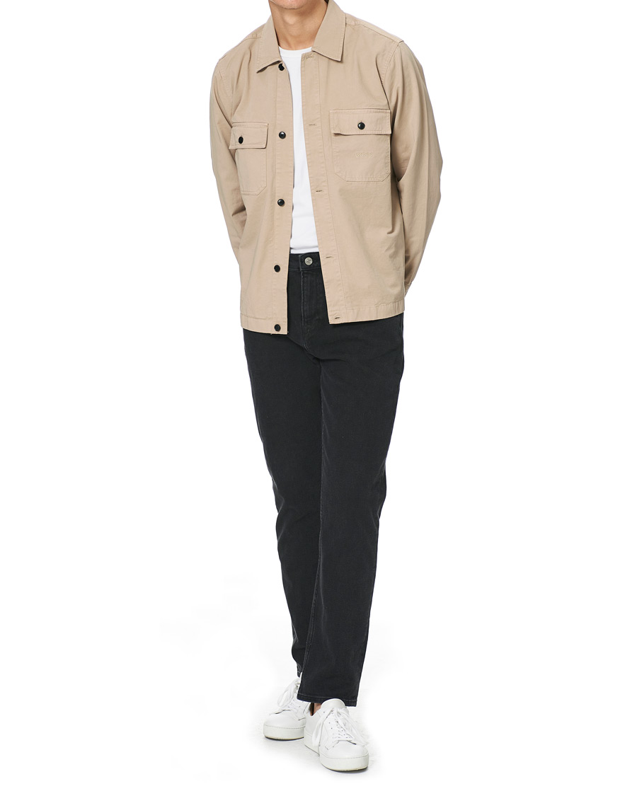 Herre | Skjorter | BOSS ORANGE | BOSS Casual Lovvo Pocket Overshirt Light Beige