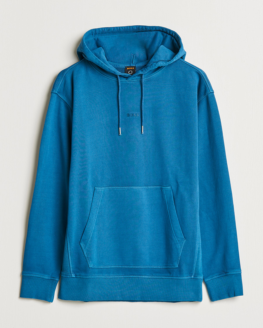Herre | Trøjer | BOSS ORANGE | BOSS Casual Wefadehoody Hoodie Medium Blue