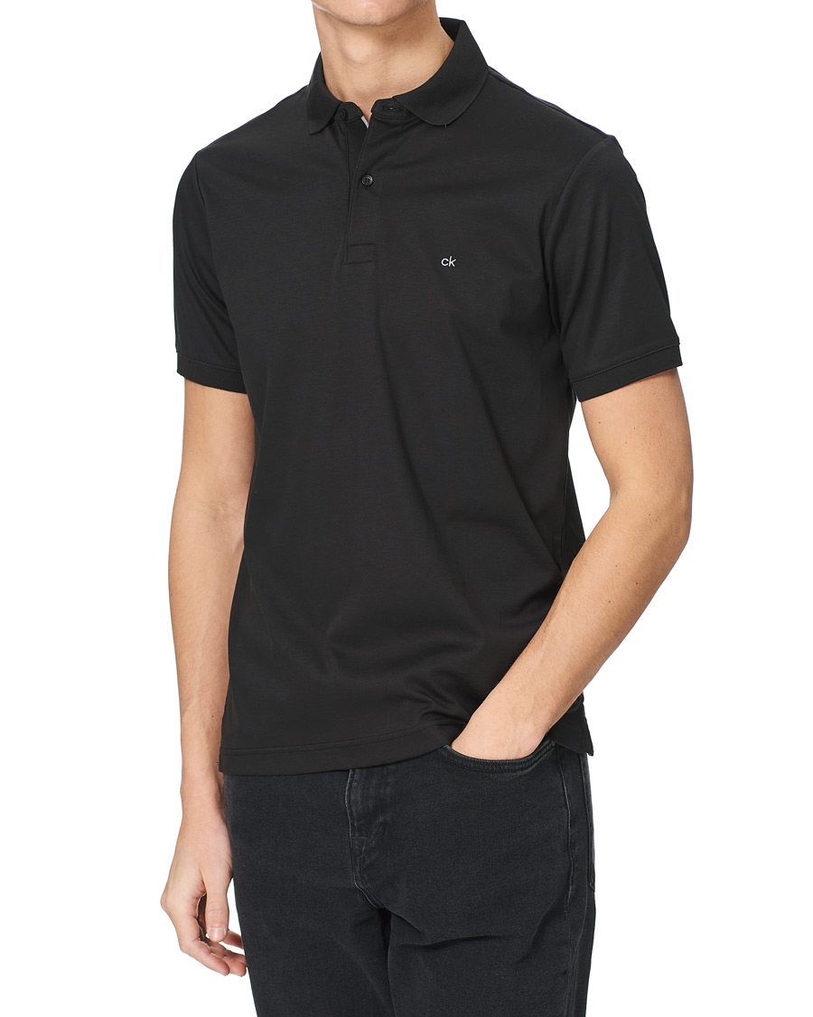 Herre | Polotrøjer | Calvin Klein | Liquid Touch Slim Fit Polo Black