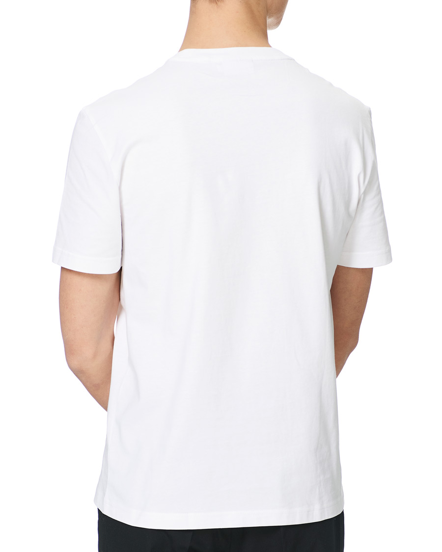 Herre | T-Shirts | Calvin Klein | Cotton Embroidery Logo Crew Neck T-Shirt White