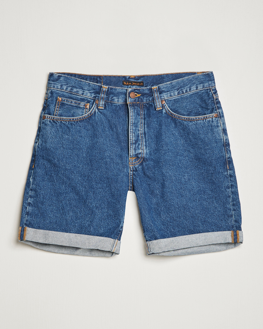 Herre | Shorts | Nudie Jeans | Josh Stretch Denim Shorts 90s Stone Denim