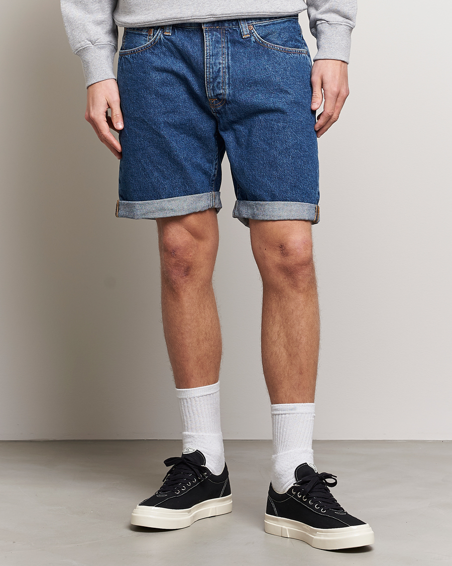 Herre | Shorts | Nudie Jeans | Josh Stretch Denim Shorts 90s Stone Denim