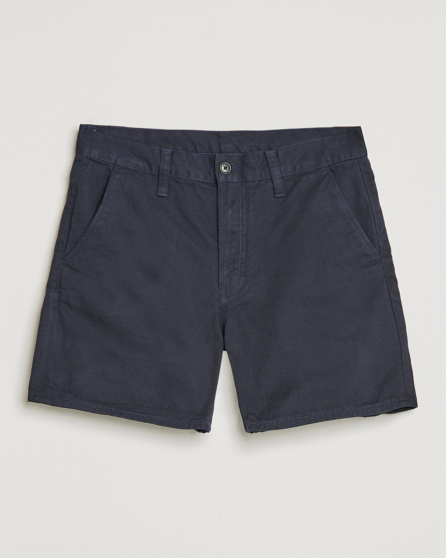 Herre | Shorts | Nudie Jeans | Luke Worker Shorts Navy