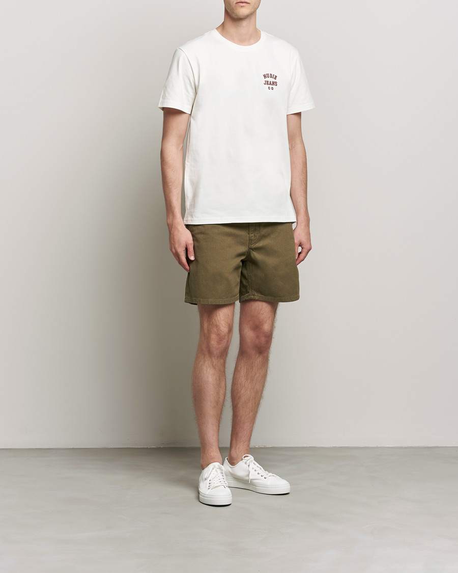 Herre | Shorts | Nudie Jeans | Luke Worker Shorts Faded Green