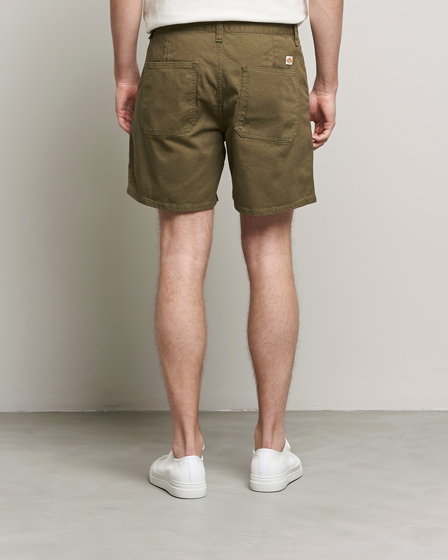 Herre | Shorts | Nudie Jeans | Luke Worker Shorts Faded Green