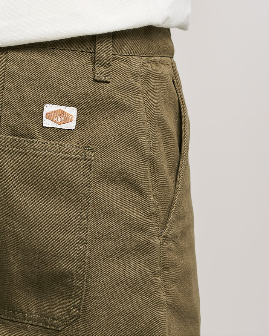 Herre | Shorts | Nudie Jeans | Luke Worker Shorts Faded Green
