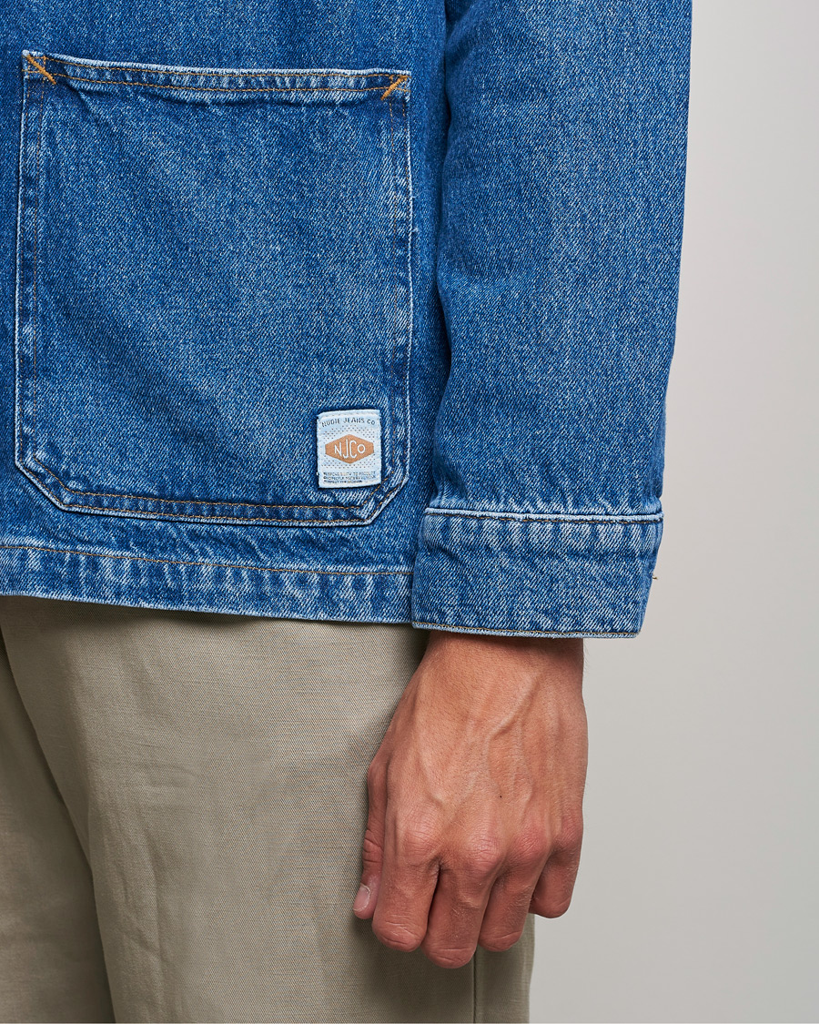 Herre | Skjorter | Nudie Jeans | Barney Worker Denim Overshirt 90s Blue Denim
