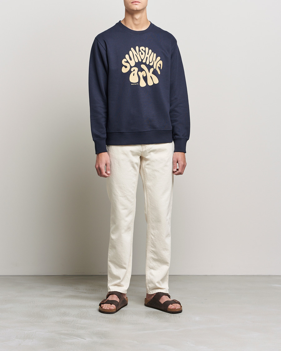 Herre | Trøjer | Nudie Jeans | Frasse Sunshine Ark Sweatshirt Navy