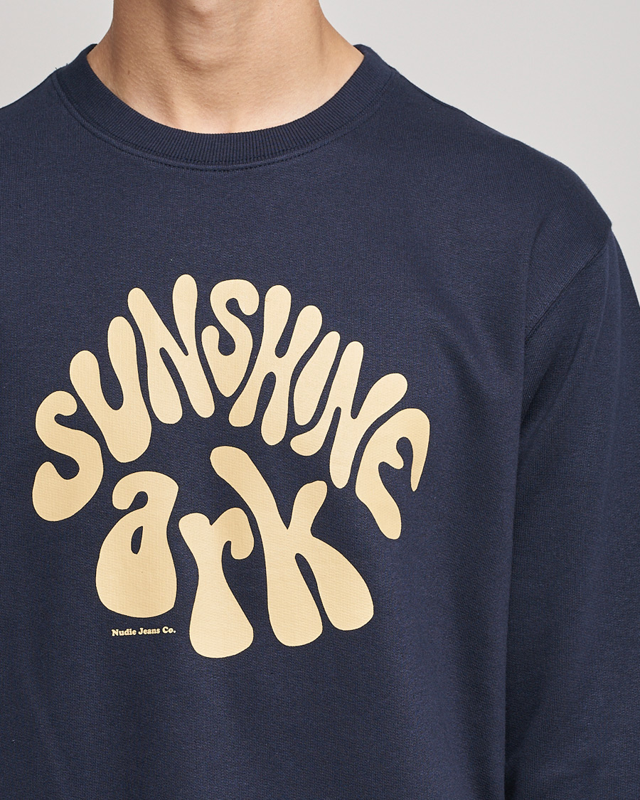 Herre | Trøjer | Nudie Jeans | Frasse Sunshine Ark Sweatshirt Navy