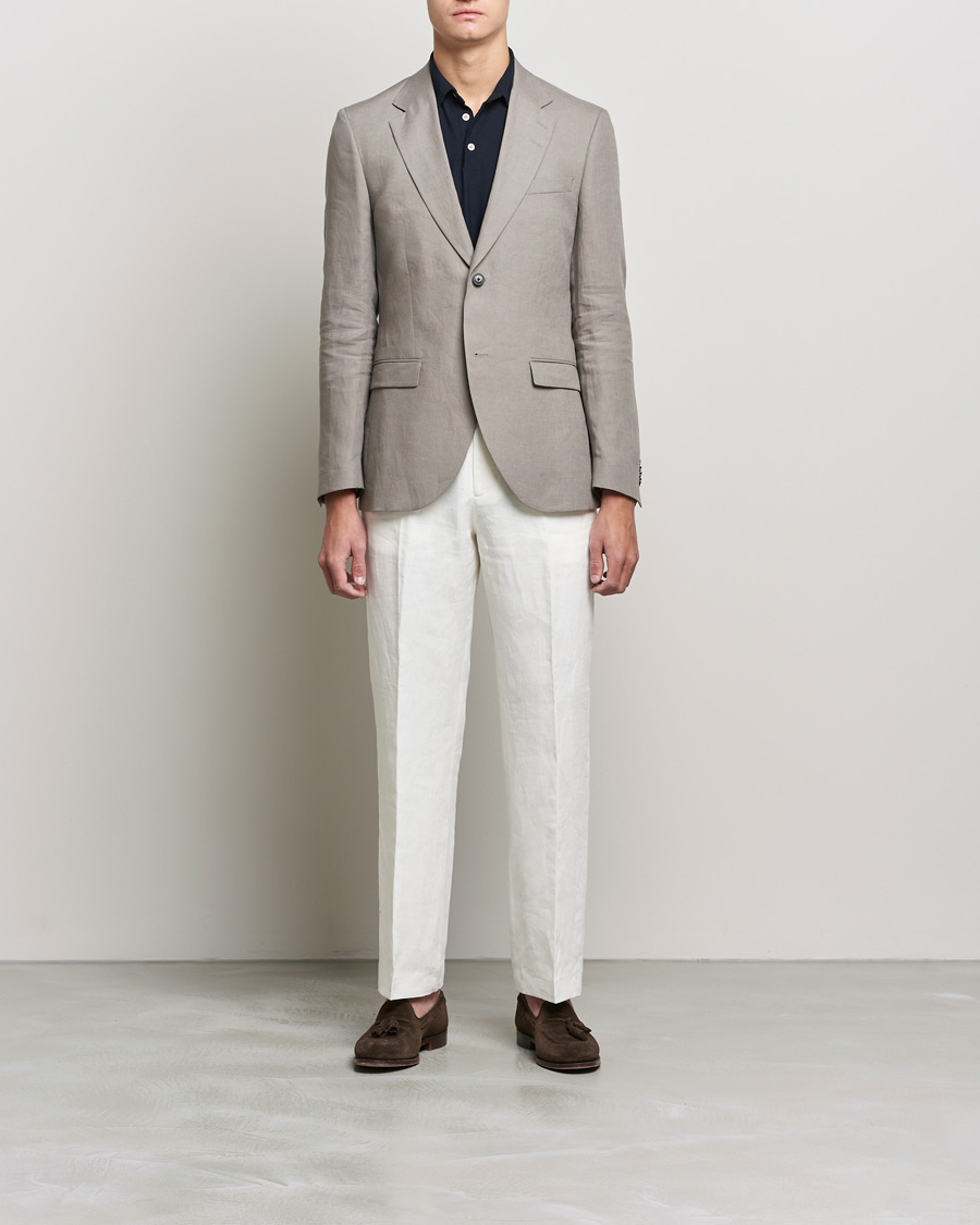 Herre | Blazere & jakker | Tiger of Sweden | Jamonte Linen Blazer Lead Grey
