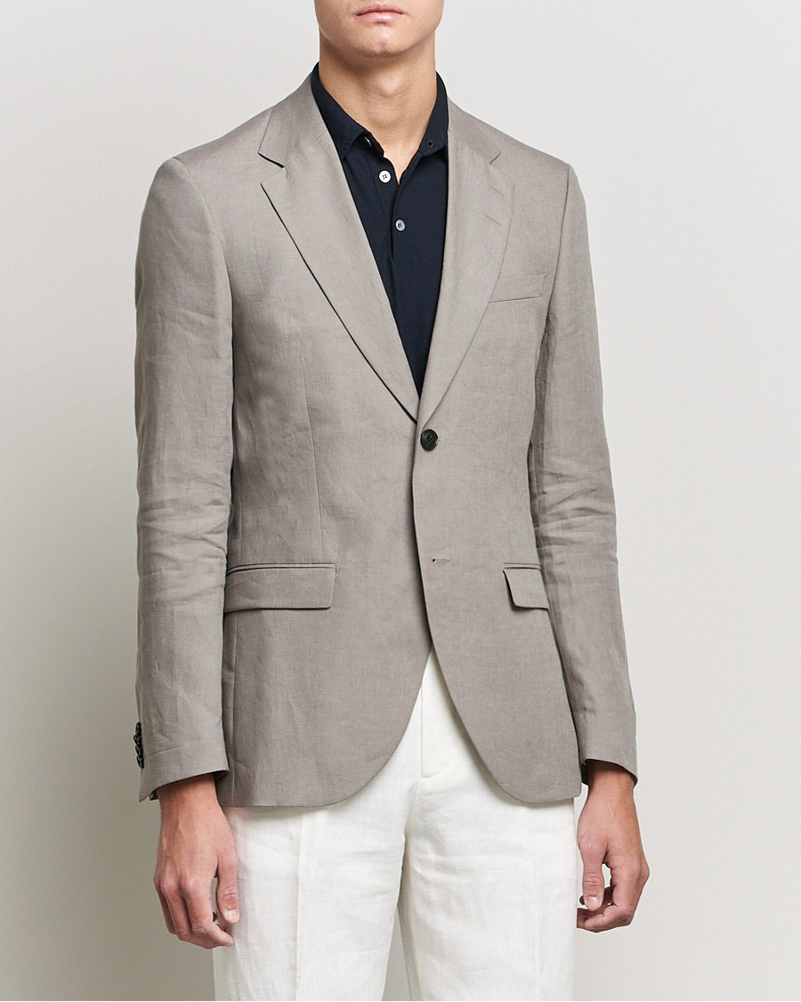 Herre | Blazere & jakker | Tiger of Sweden | Jamonte Linen Blazer Lead Grey