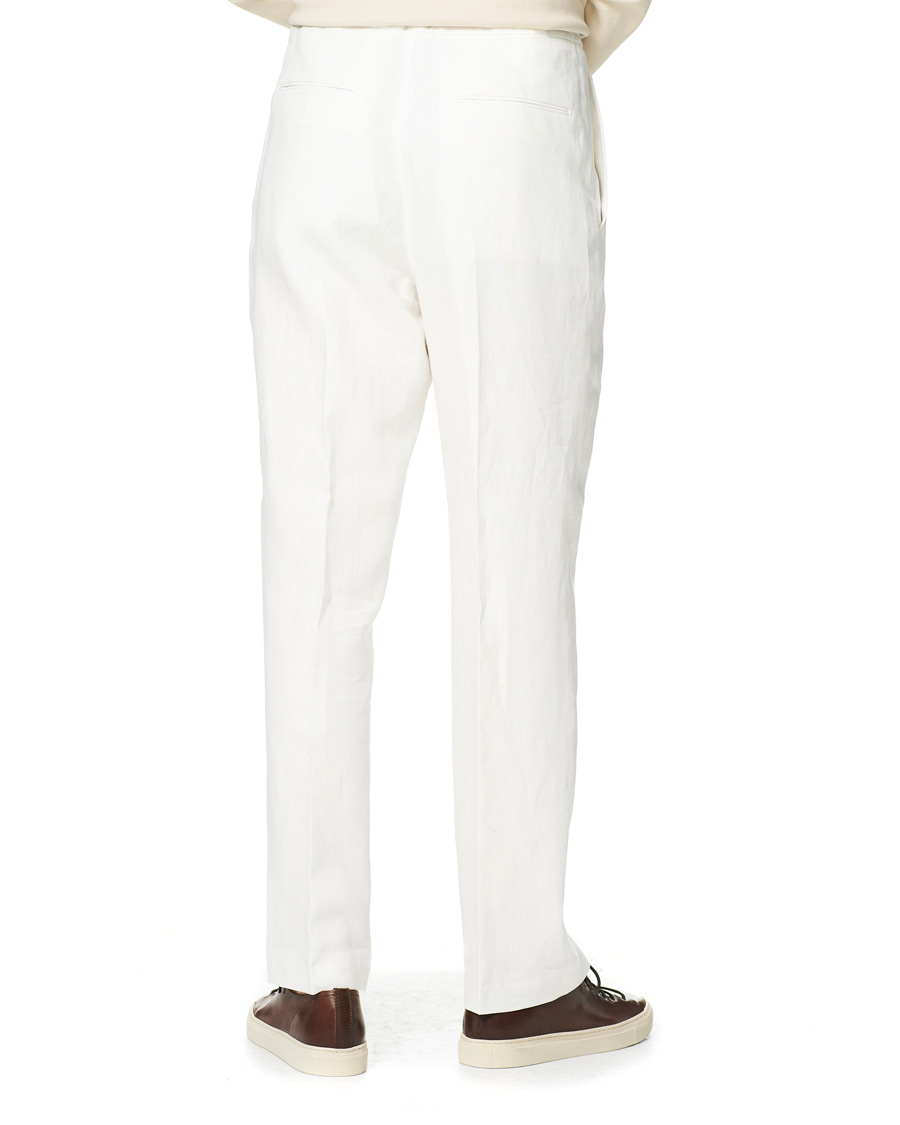 Herre | Bukser | Tiger of Sweden | Iscove Linen Pants White