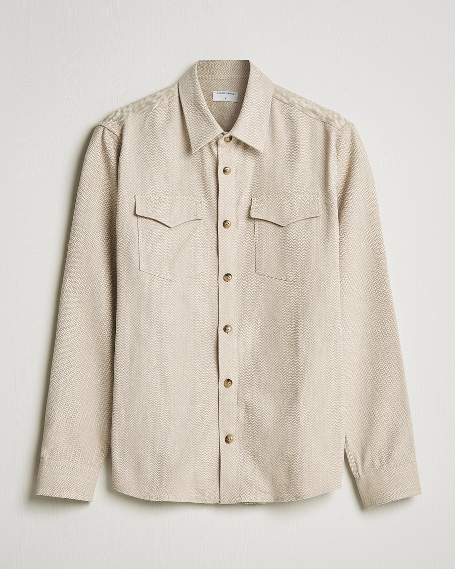 Herre | Skjorter | Tiger of Sweden | Arnoup Overshirt Feather