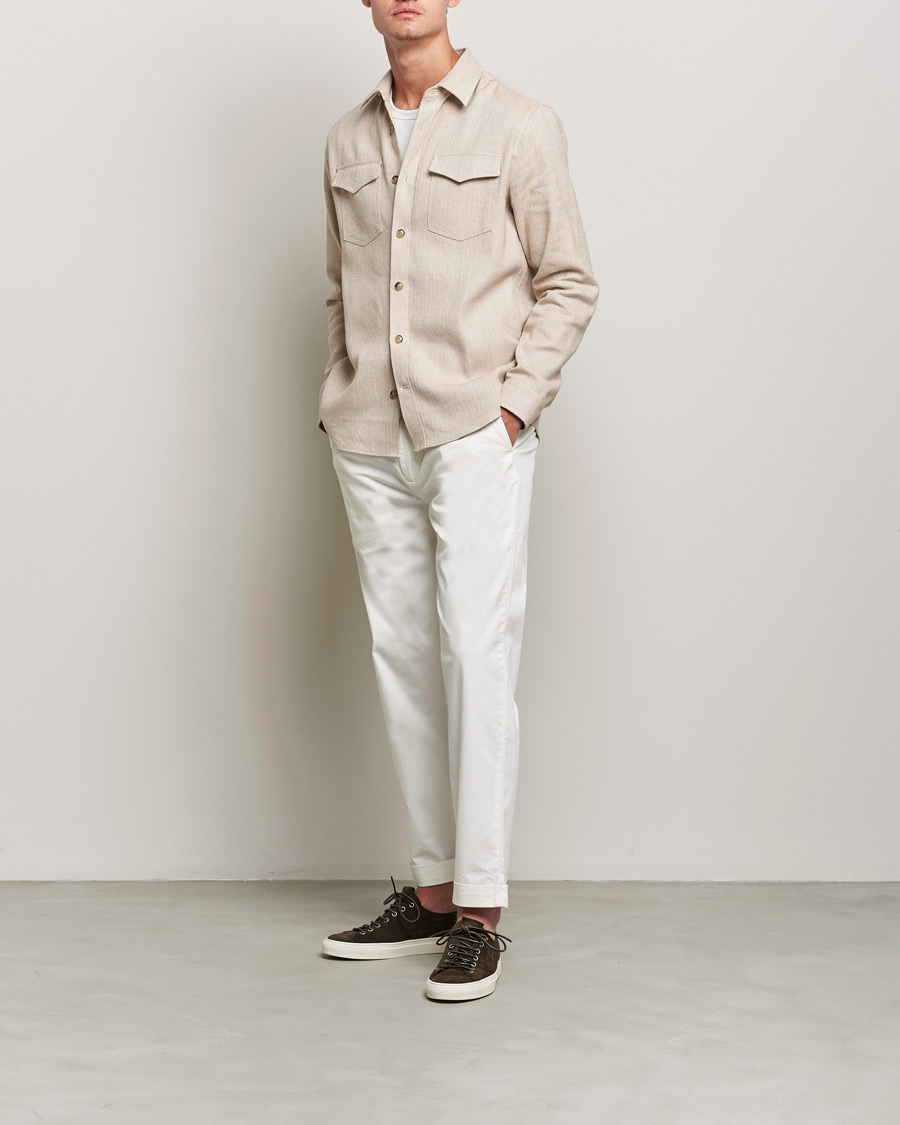 Herre | Skjorter | Tiger of Sweden | Arnoup Overshirt Feather