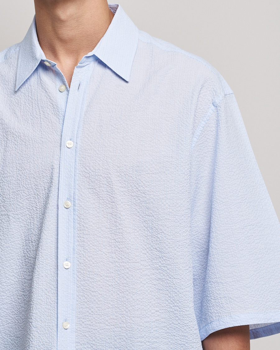 Herre | Skjorter | Tiger of Sweden | Kevin Short Sleeve Shirt Light blue