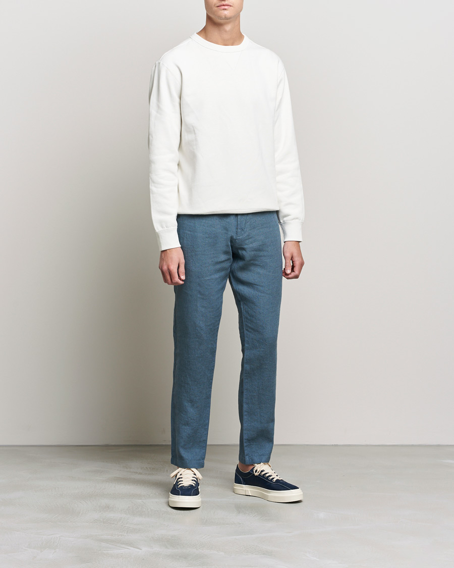 Herre | Udsalg tøj | NN07 | Karl Linen Trousers Dust Blue
