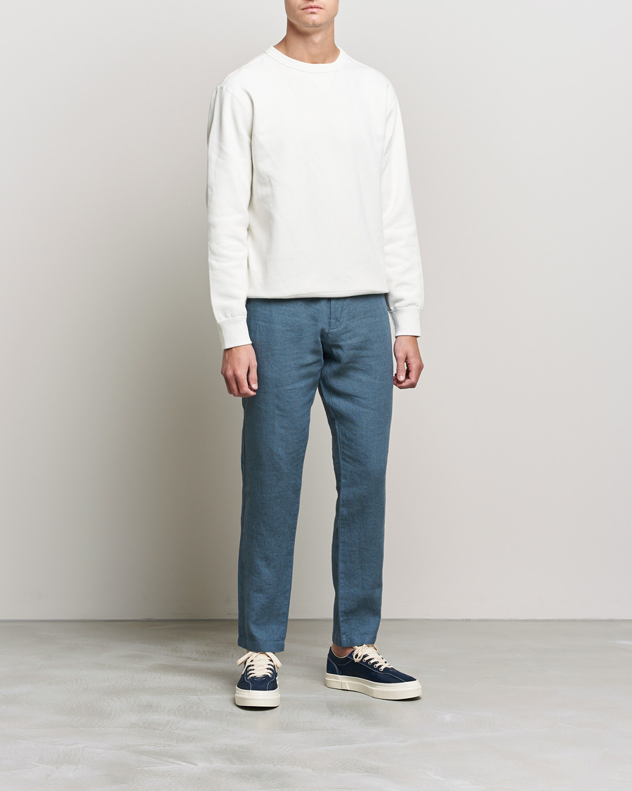 Herre | Bukser | NN07 | Karl Linen Trousers Dust Blue
