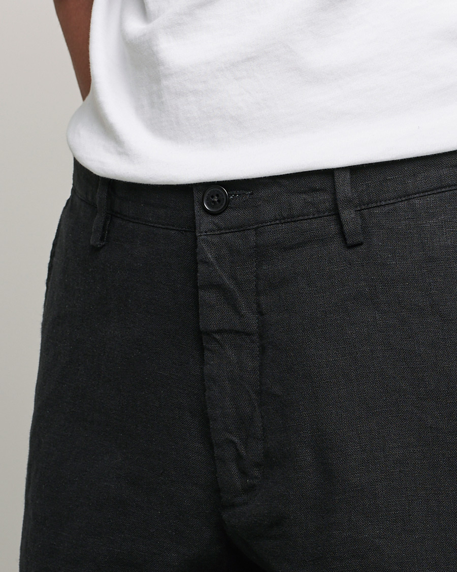 Herre | Bukser | NN07 | Karl Linen Trousers Black