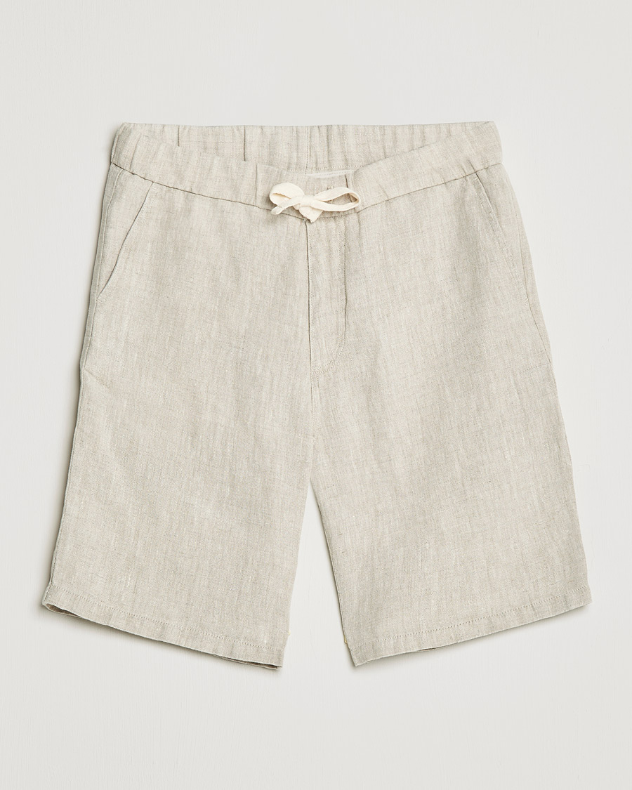 Herre | Shorts | NN07 | Keith Drawstring Linen Shorts Oat