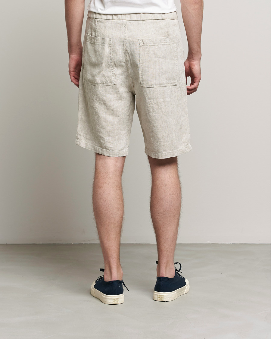 Herre | Shorts | NN07 | Keith Drawstring Linen Shorts Oat