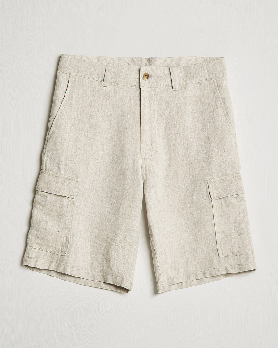 Herre | Shorts | NN07 | Arnie Cargo Linen Shorts Oat