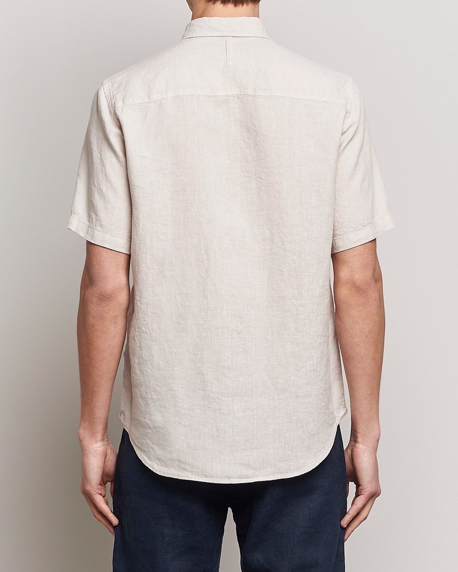 Herre | Skjorter | NN07 | Arne Linen Short Sleeve Shirt Oat