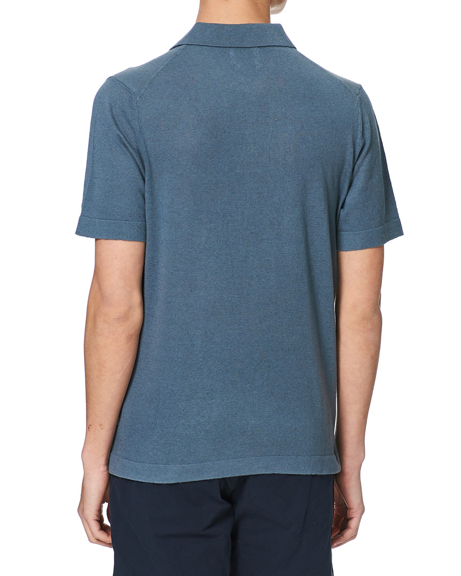 Herre | Polotrøjer | NN07 | Ryan Cotton/Linen Polo Dust Blue