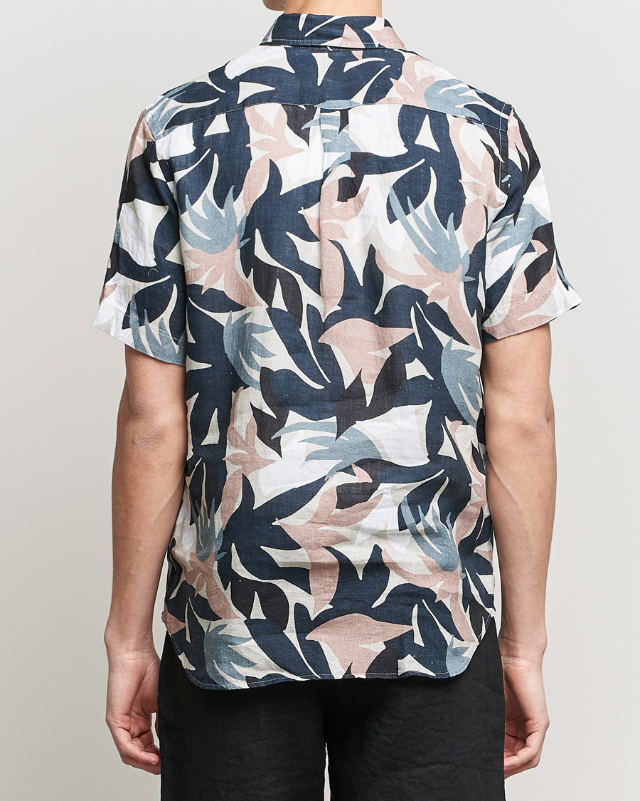 Herre | Skjorter | NN07 | Tyrion Printed Short Sleeve Shirt Nougat Print
