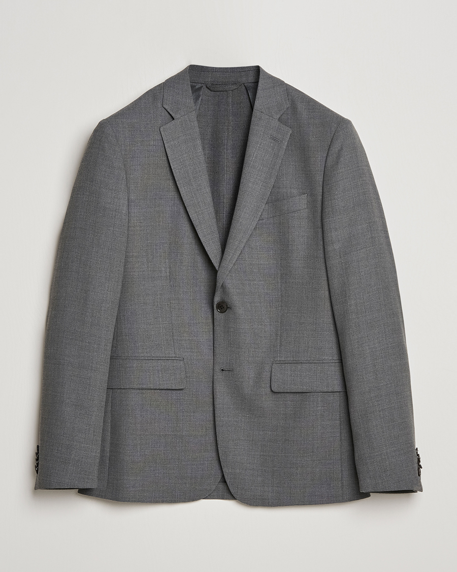 Herre | Blazere & jakker | J.Lindeberg | Hopper Active Hopsack Blazer Grey Melange