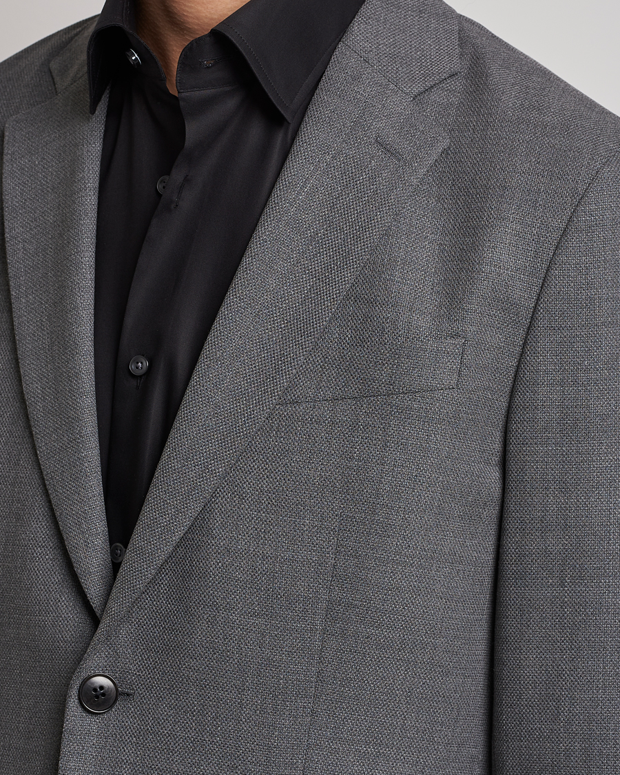 Herre | Blazere & jakker | J.Lindeberg | Hopper Active Hopsack Blazer Grey Melange