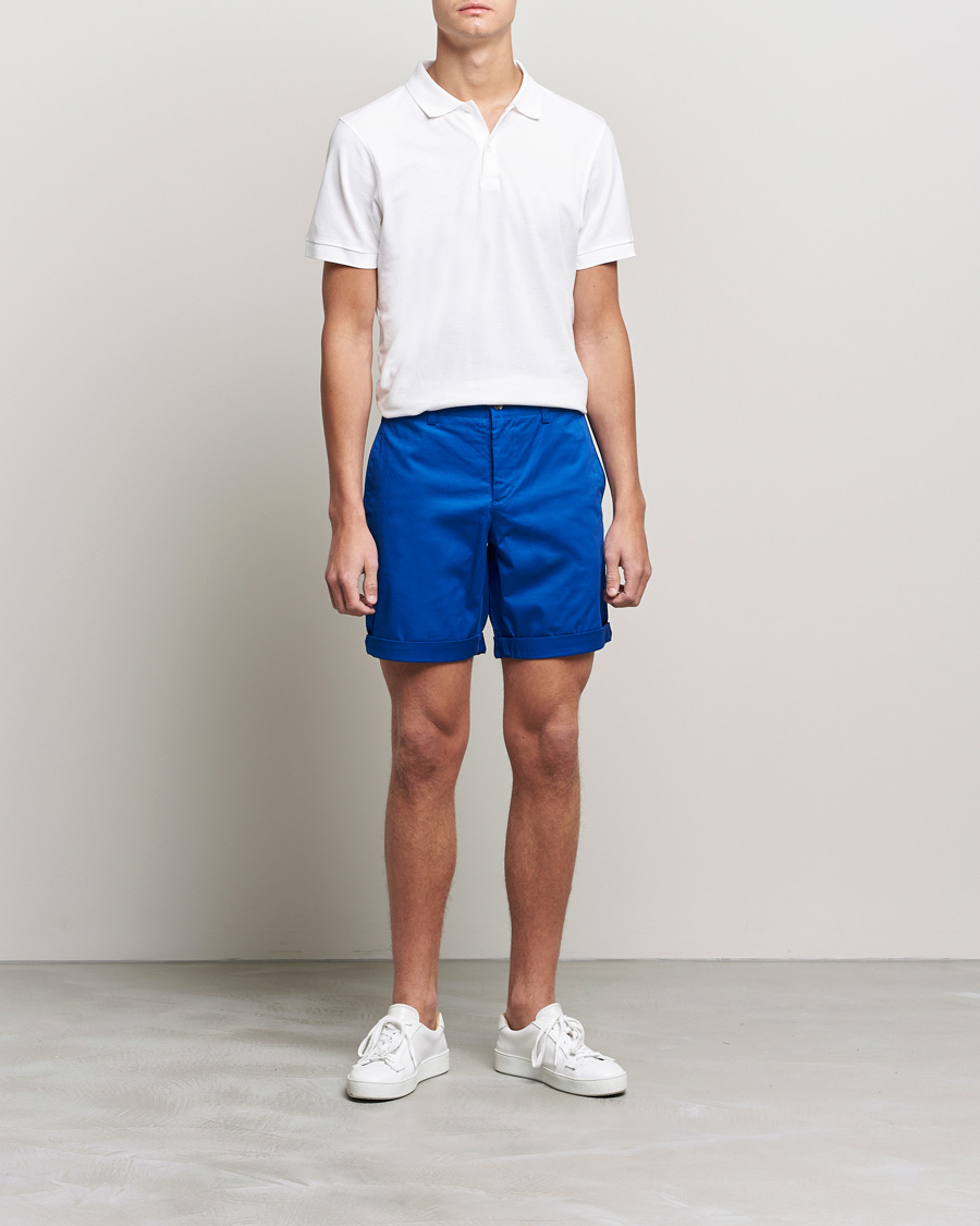 Herre | Chino shorts | J.Lindeberg | Nathan Super Satin Shorts Royal Blue