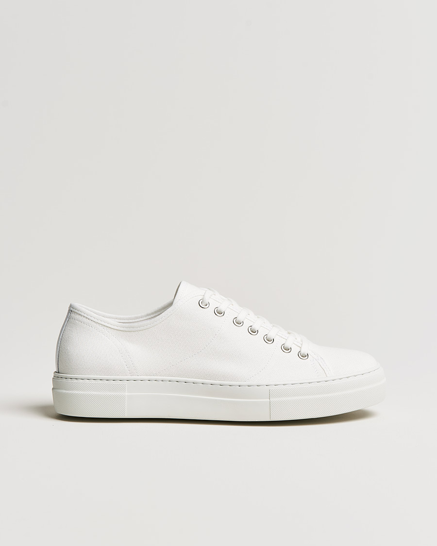 Herre | J.Lindeberg Art Signature Canvas Sneaker White | J.Lindeberg | Art Signature Canvas Sneaker White