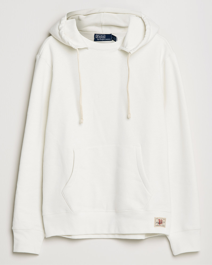 Herre | Trøjer | Polo Ralph Lauren | Vintage Fleece Hoodie Deckwash White